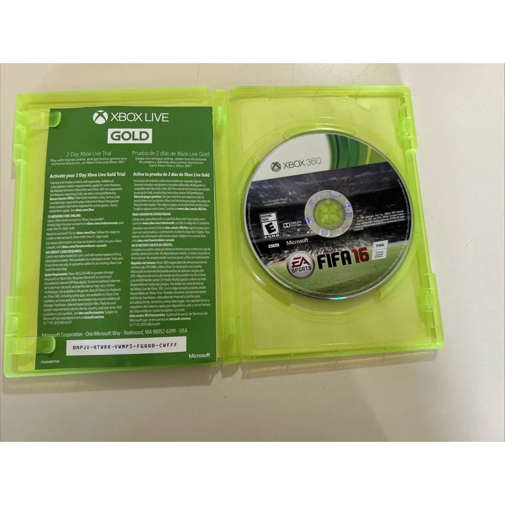 5 Games FIFA12, FIFA16, NBA 2K15, Far Cry 3 Microsoft Xbox 360 Video Games